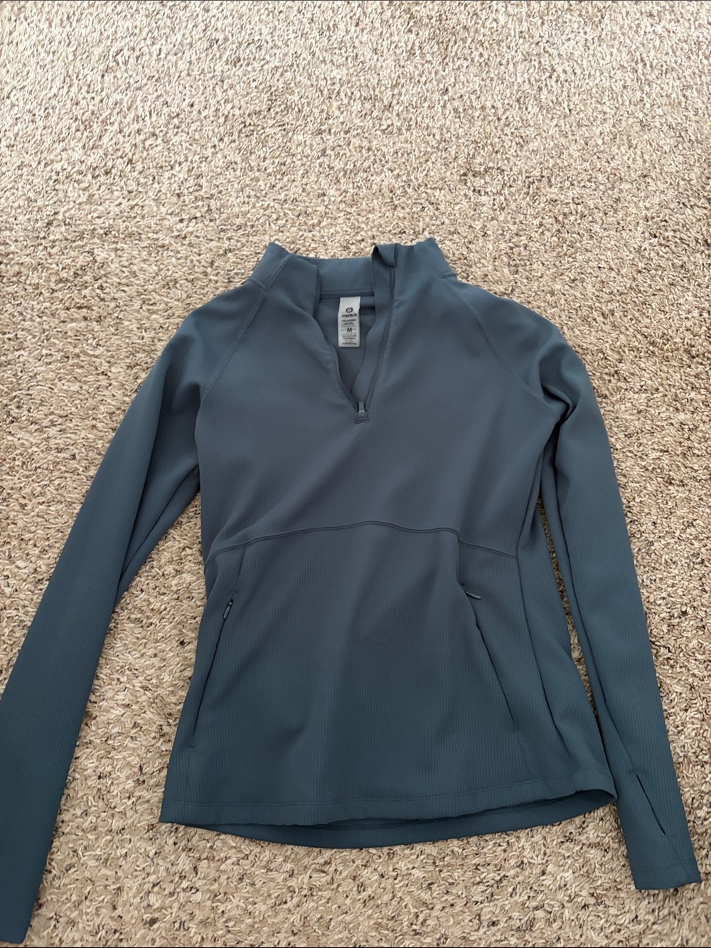 Mono B Slate Blue Quarter-Zip Pullover